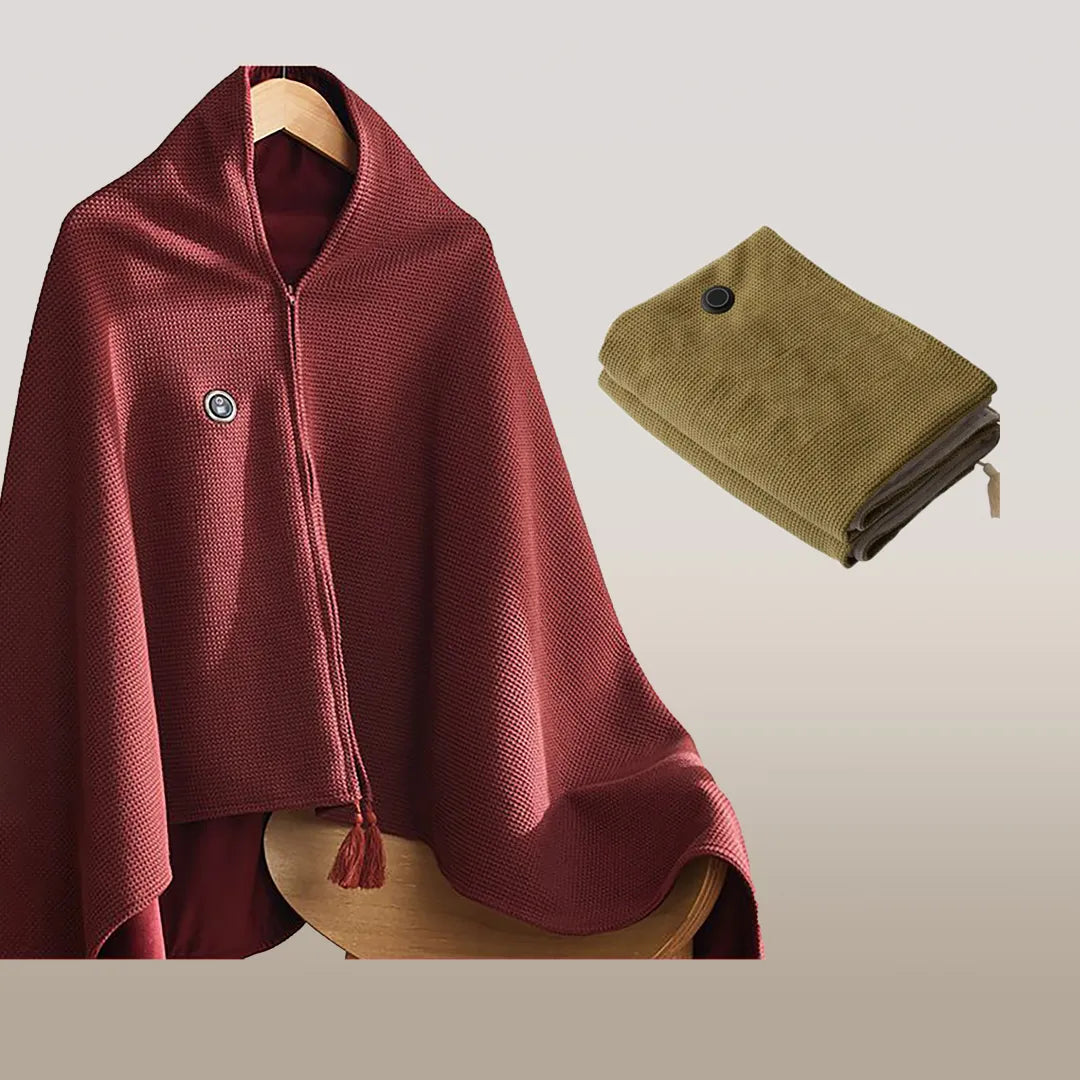 Portable Heated Shawl – Stay Warm Anytime, Anywhere