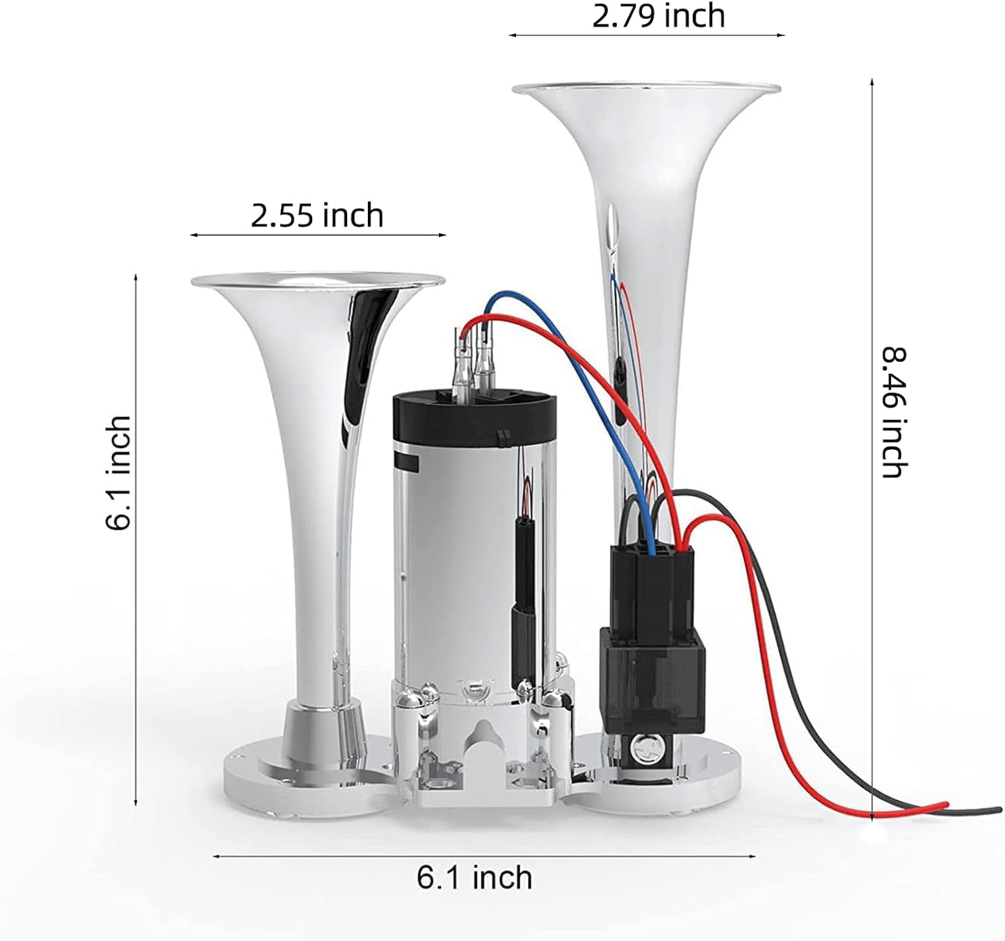 2026 Upgraded 12V 600DB Air Horn Dual Horn
