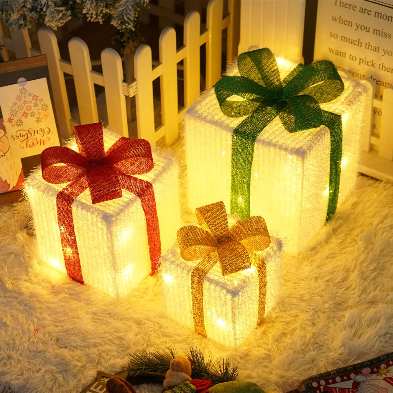 🎄2025 New Limited Edition🎁: Christmas Gift Box Light Set of 3