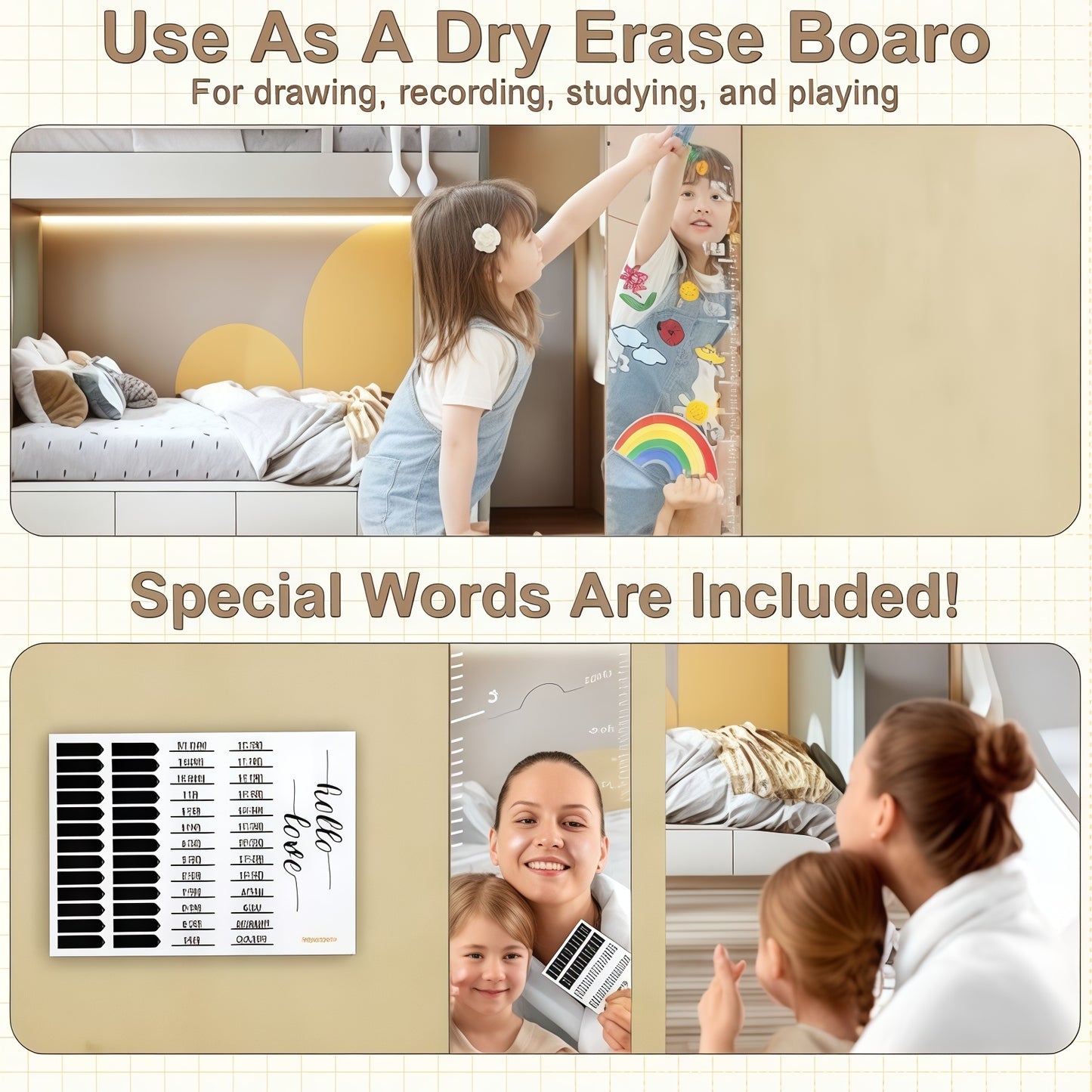 ✨👶Children's Height Measuring Mirror - Wall Mirror