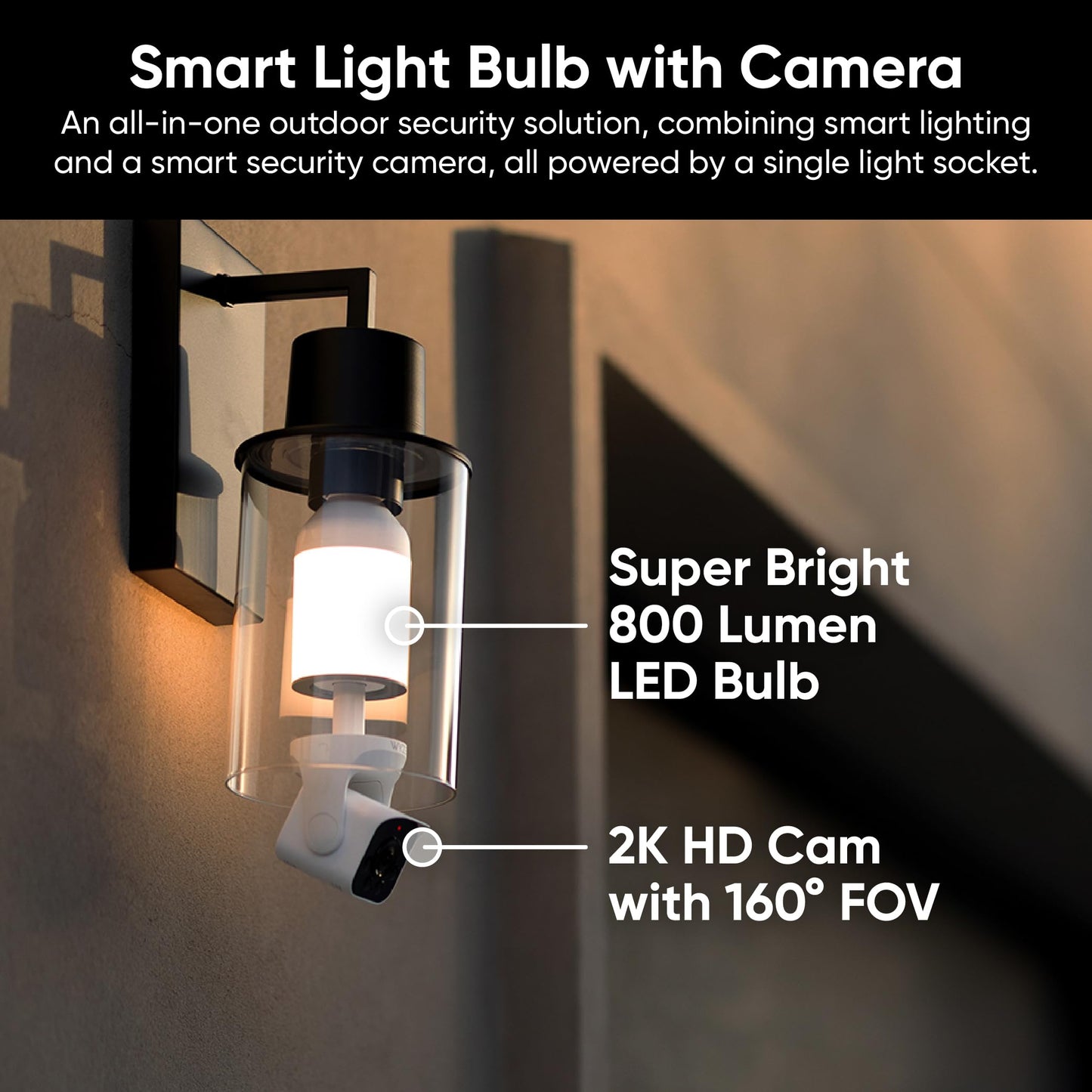 4MP Light Bulb Security Camera 5G&2.4GHz Wireless Outdoor Indoor Camera with Night Vision(Buy 2 Free Shipping)