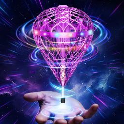 🔥2025 New Adjustable Hand Operated Flying Orb Ball Drone with LED Lights