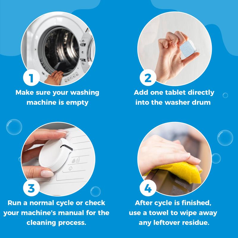 Washing machine cleaner and descaler