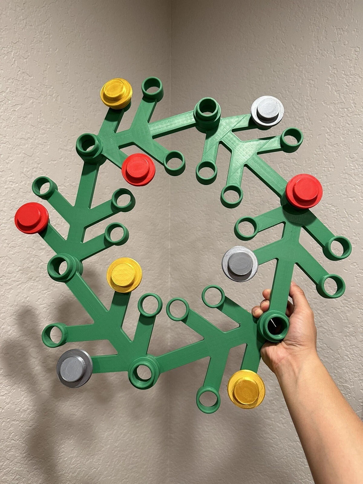 LEGO Inspired Holiday Christmas Wreath Giant