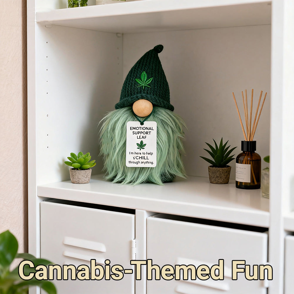 🌿💚 Emotional Support Weed Gnome – Your Little Cannabis Companion