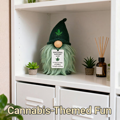 🌿💚 Emotional Support Weed Gnome – Your Little Cannabis Companion