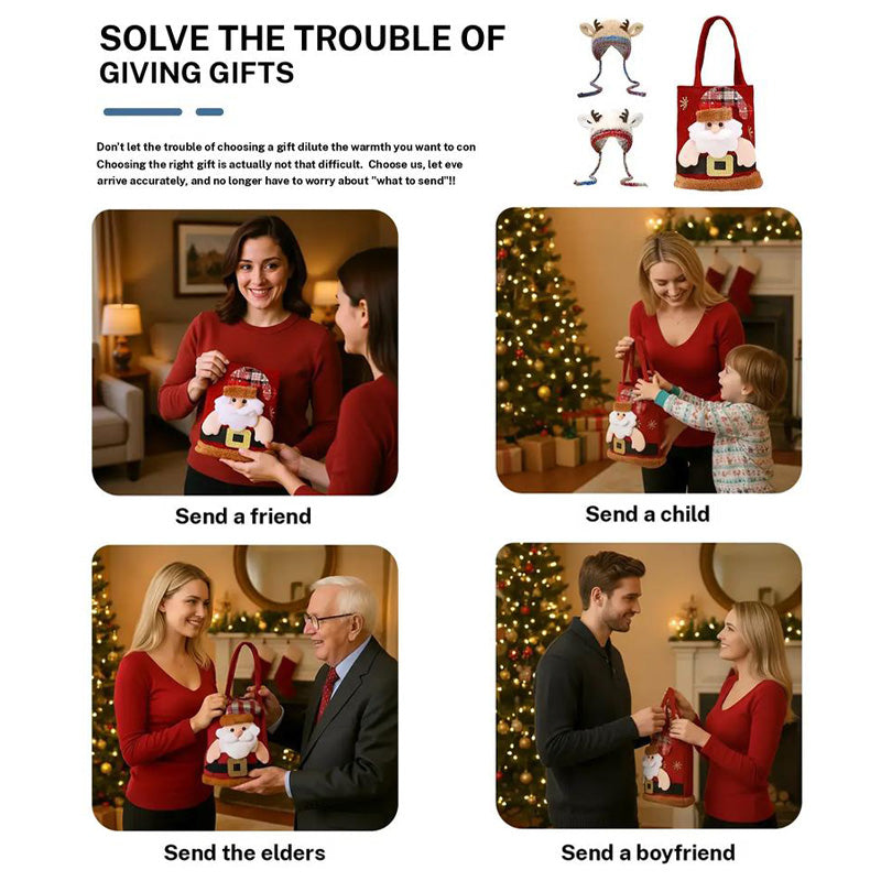 🎄Original design festive Christmas deer antler hat🦌