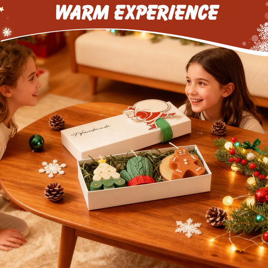 🎅Handmade Christmas Scented Candle Gift Set: A Festive Essential for Atmosphere & Gifting🕯️🎄