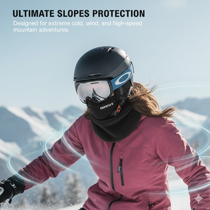 Outdoor Winter Warm Hat Neckband Integrated