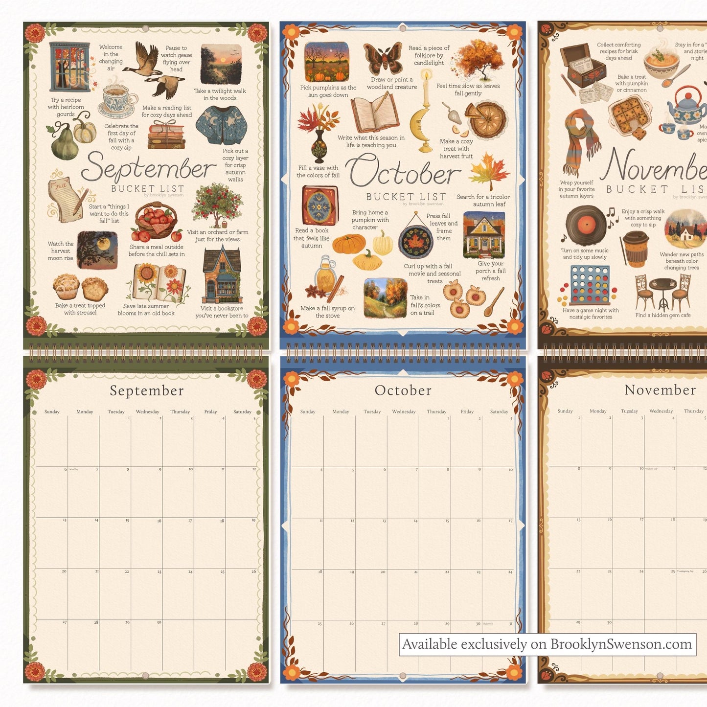 📅2026 Bucket List Calendar