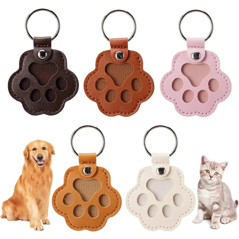 💖Leather Pet Memorial Keychain
