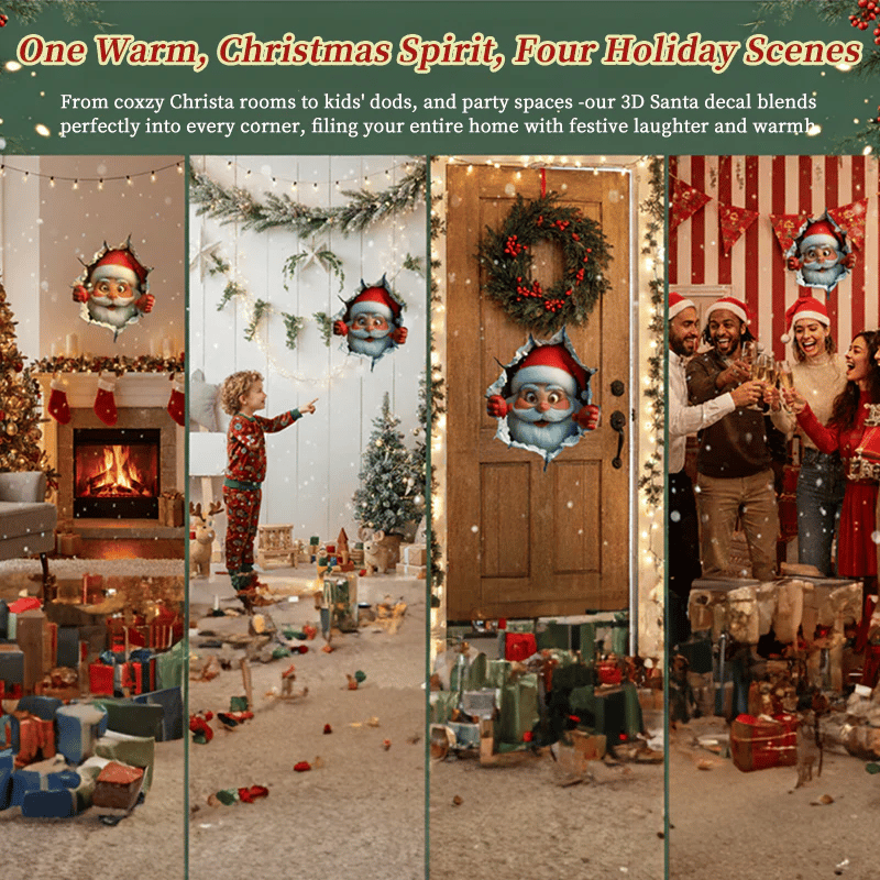 🎅A Cute Santa Claus Bursts Through The Wall On Christmas Day