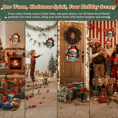 🎅A Cute Santa Claus Bursts Through The Wall On Christmas Day
