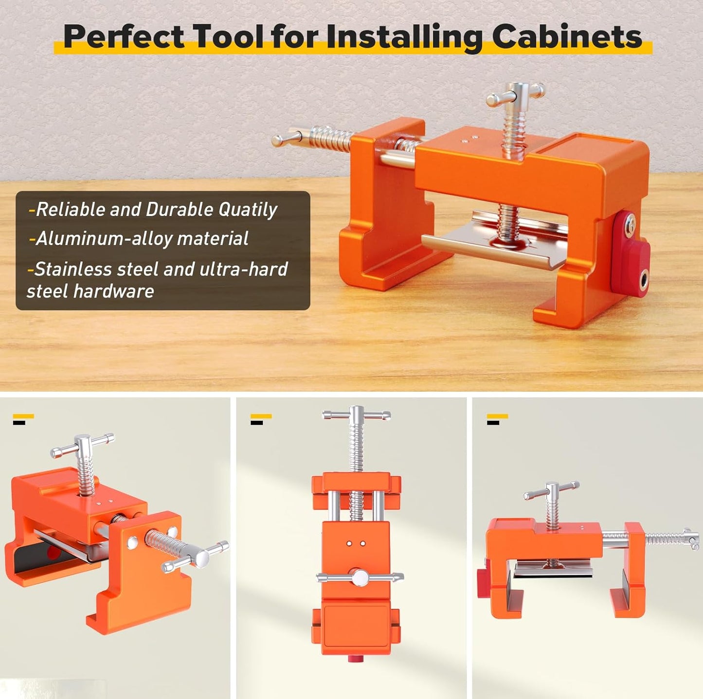 🛠️3-in-1 Cabinet Installation Clamp