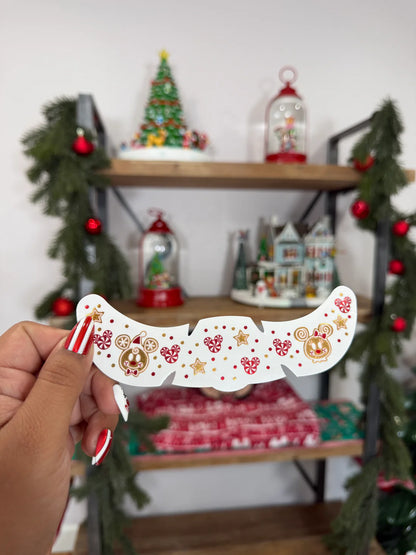 Christmas sticker themed makeup