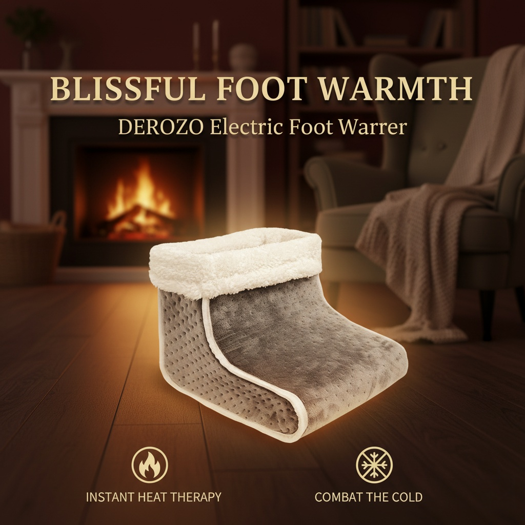 Electric foot warmer, quickly heats up foot pads