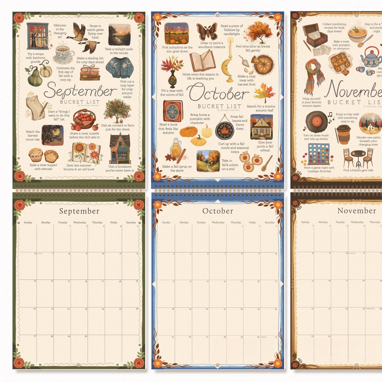 📅2026 Bucket List Calendar