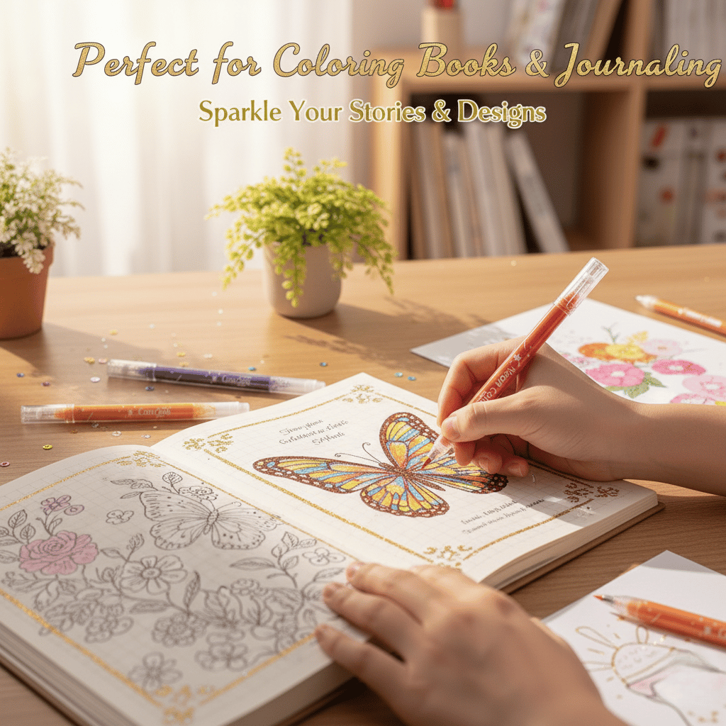 Black Friday Big Promotion Save 49%🔥-Metallic Vibrant Sparkle gel pens