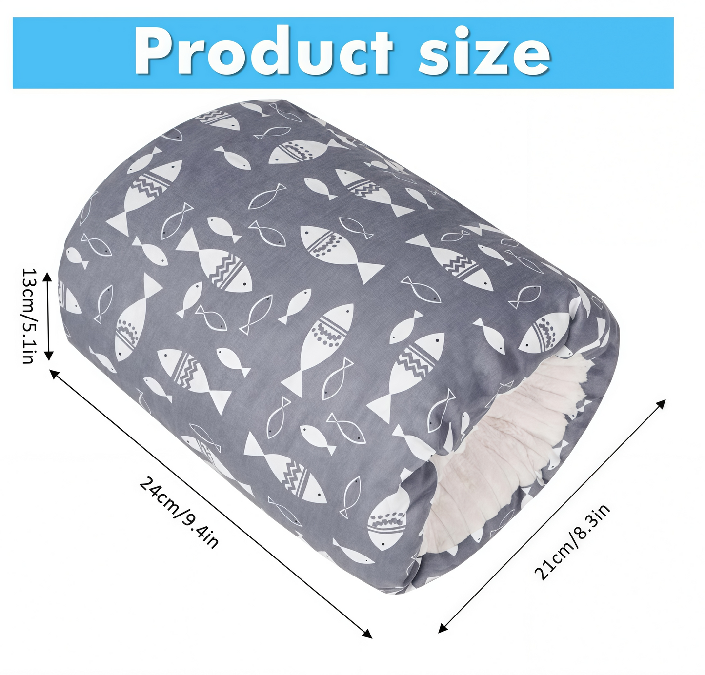 Baby nursing arm pillow, made of soft cotton