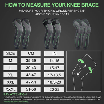 Love Grass Warm Knee Pads, Non-Slip Leg Protectors, Compression Socks