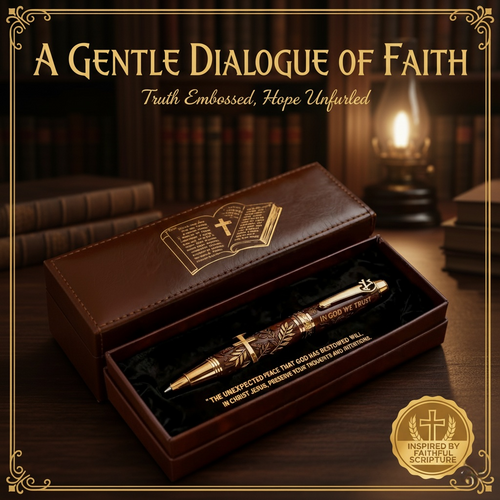 🔥LAST DAY 49% OFF - ✝️ "God's Blessing" Bible Commemorative Pen🖋️