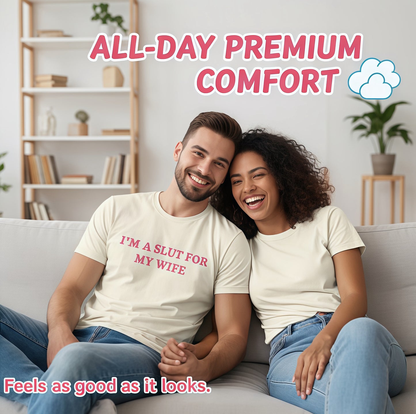 "I’m a Slut for My Wife" T-shirt - Valentine's Day gift