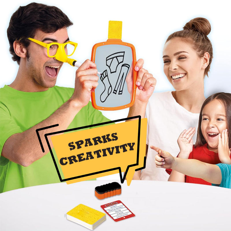 49% discount on the last day-Pencil Nose Family Drawing Game