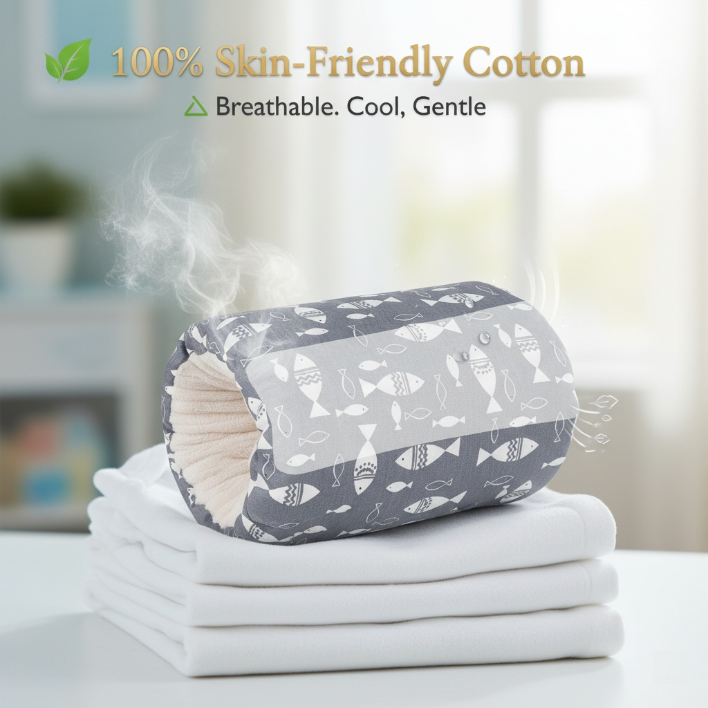 Baby nursing arm pillow, made of soft cotton