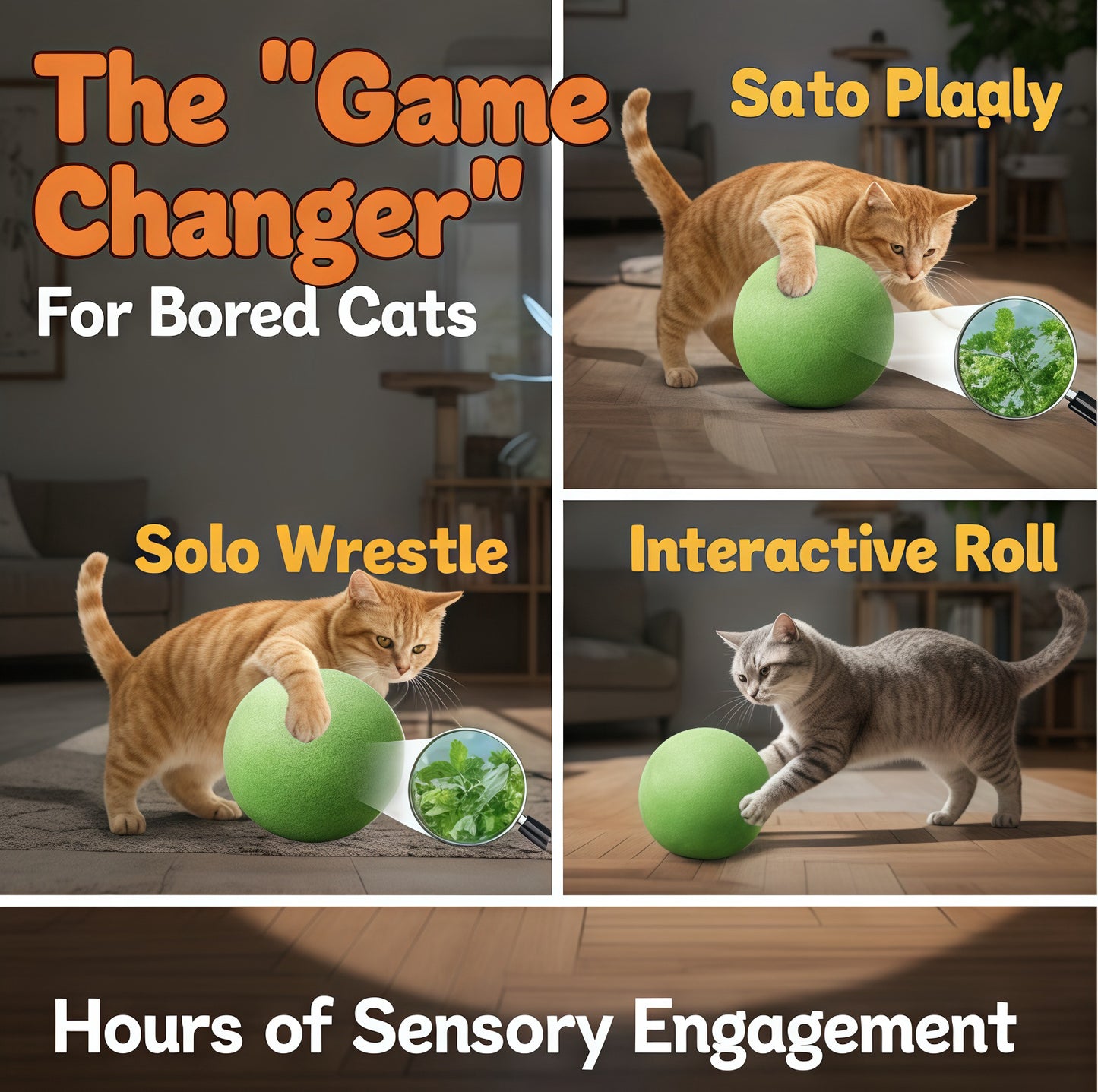 🐱The "Unstoppable" Giant Catnip Ball (3.94inch)