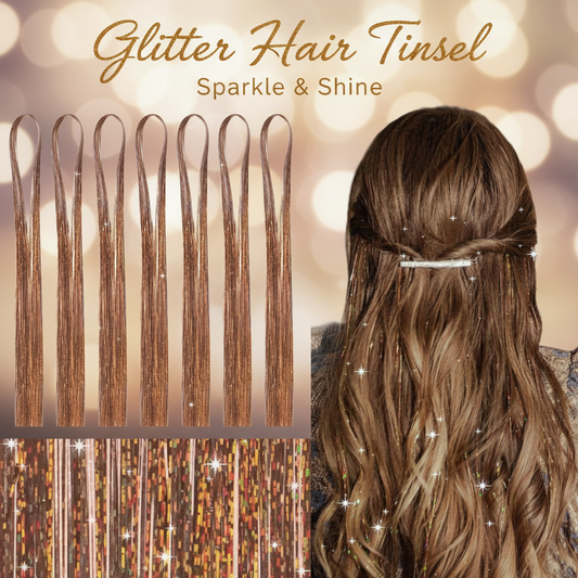 🎀 Rainbow Glitter Hair Clips Set