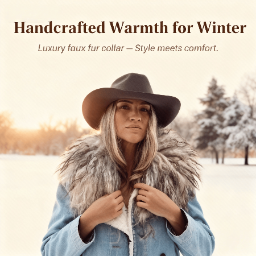 🧡100% Handmade Sheep hide collars