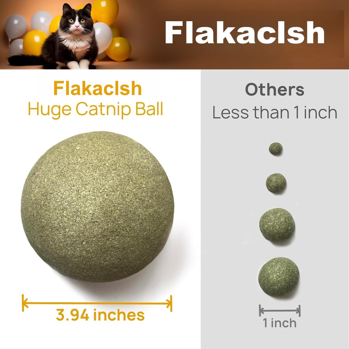 🐱The "Unstoppable" Giant Catnip Ball (3.94inch)