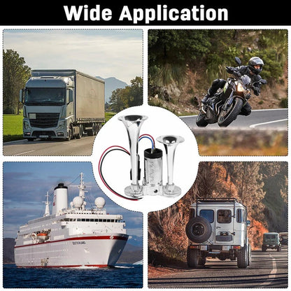 2026 Upgraded 12V 600DB Air Horn Dual Horn