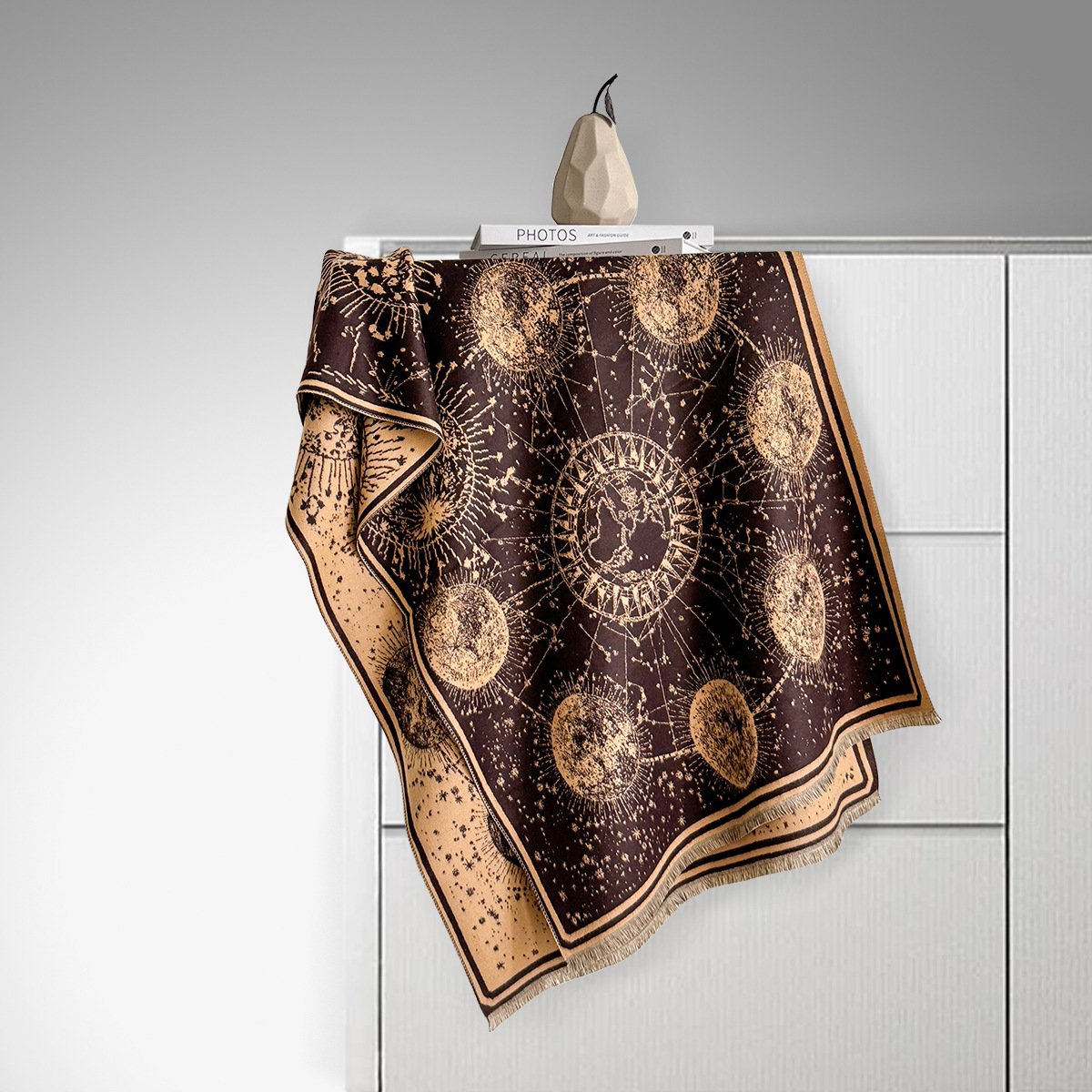 ✨Starry Sky Pattern Fringe Scarf