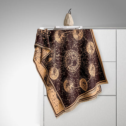 ✨Starry Sky Pattern Fringe Scarf