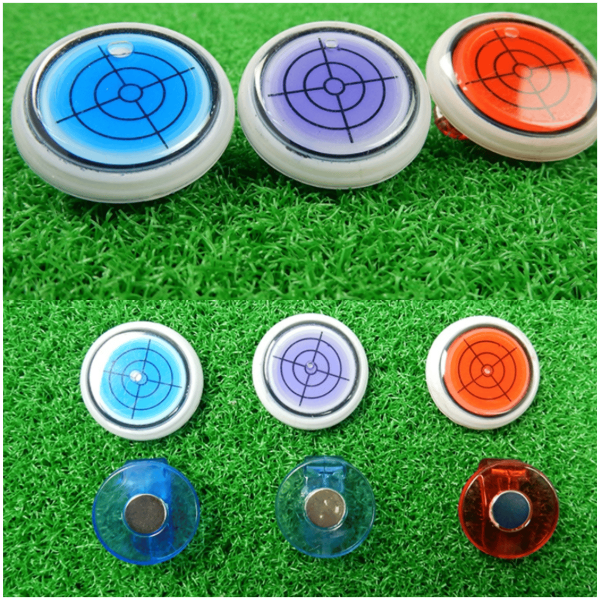🔥(Golf trainer)Golf Ball Marker Round Cap Clip Mark with Level Function