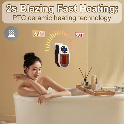 🔥Plug-in Wall Outlet Space Heater: Cozy Warmth, Where You Need It Most!
