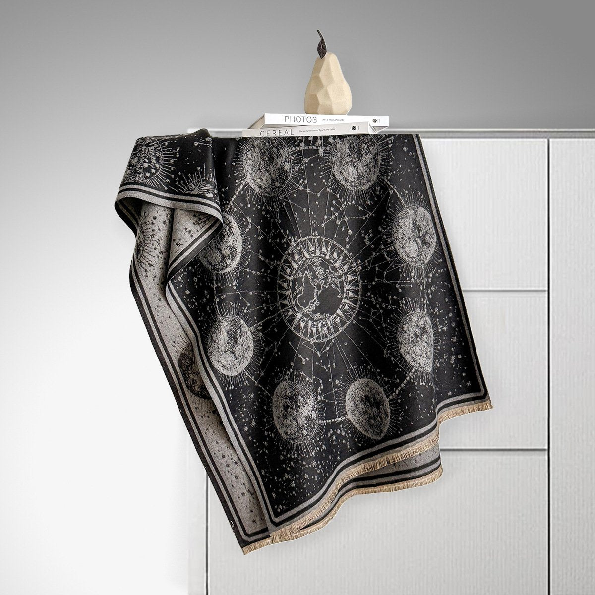 ✨Starry Sky Pattern Fringe Scarf