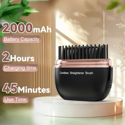 🔥Mini Cordless Straightening Brush🔥