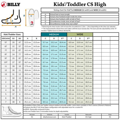 Children's/Toddler's high-top shoes with zippers