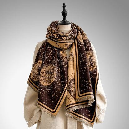 ✨Starry Sky Pattern Fringe Scarf