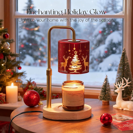Christmas Candle Warmer Lamp with Time