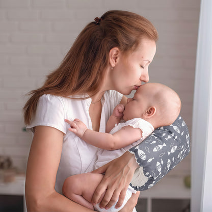 Baby nursing arm pillow, made of soft cotton