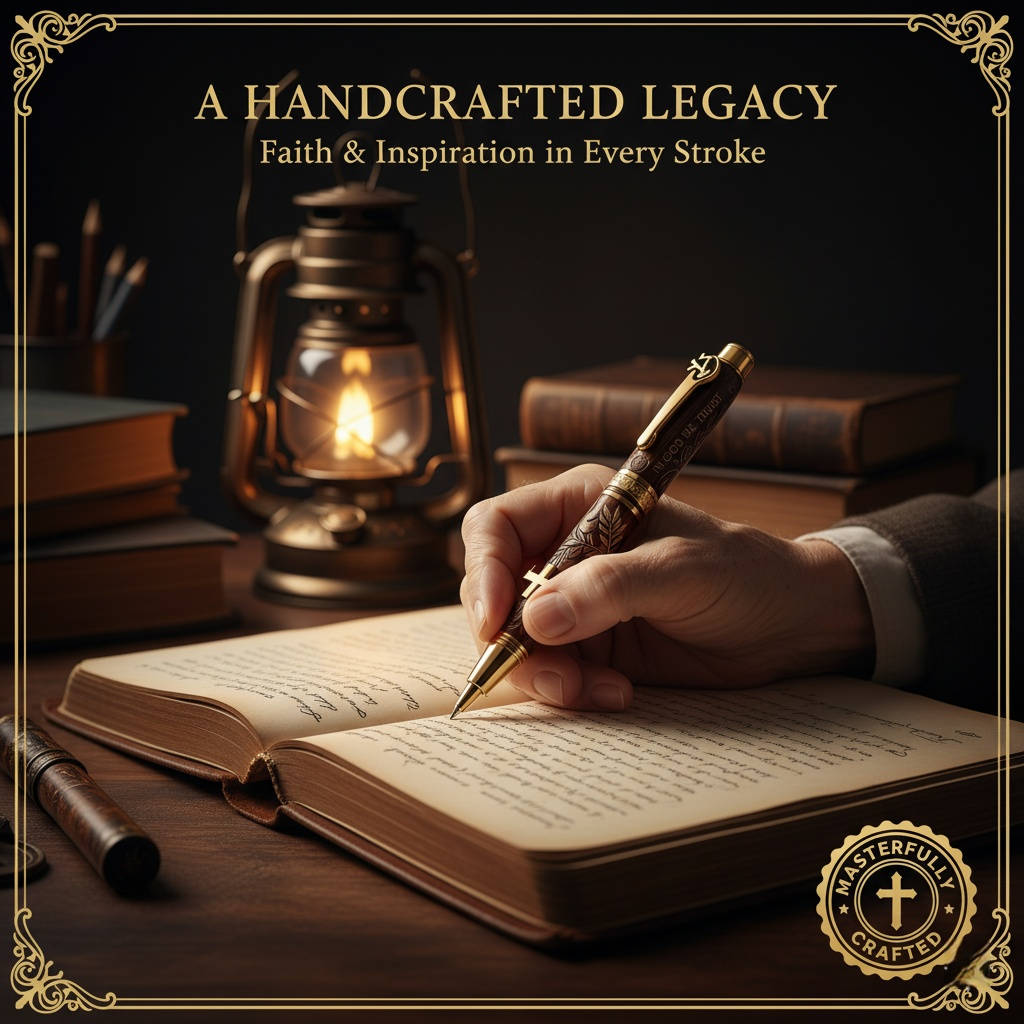 🔥LAST DAY 49% OFF - ✝️ "God's Blessing" Bible Commemorative Pen🖋️