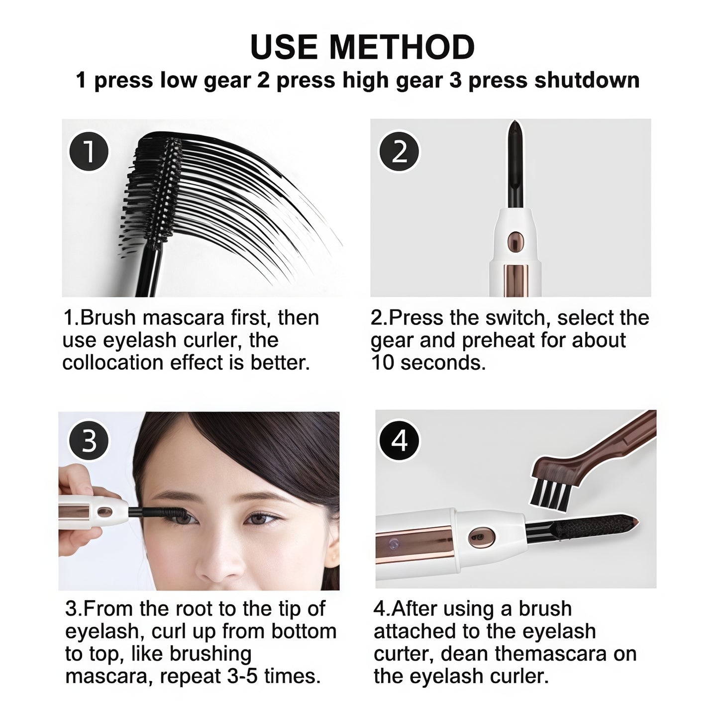 Electric eyelash curler