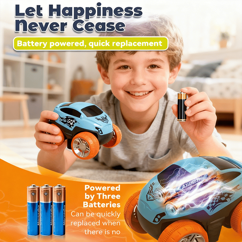 360° Electric Climbing Car Race Tracks with Lights