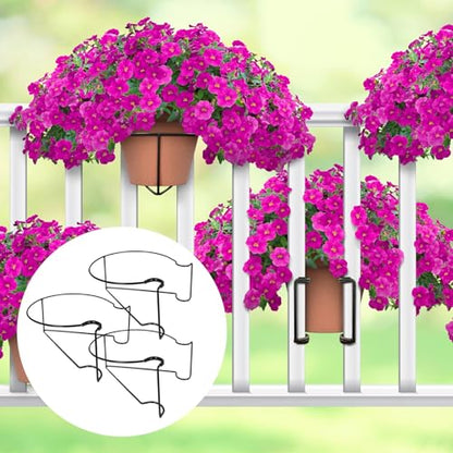💐Tool-Free Railing Plant Holder: Create Your Dream Deck Garden