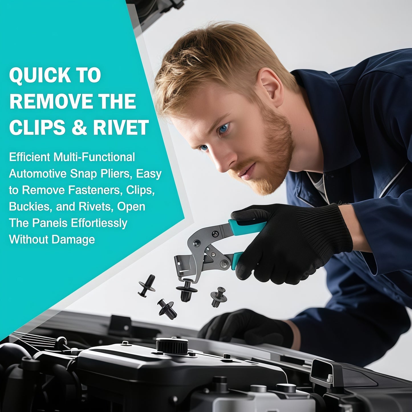 Automotive clips pliers and removal tools