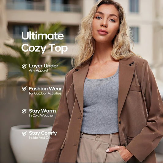 U-neck built-in bra long sleeves bodycon fabric