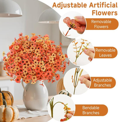 🏆 50K+ SOLD! 💐Lifelike UV-Resistant Sunset Mums – Waterproof, Windproof & Perfect for Fall Decor 🍂